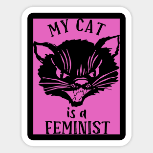 My Cat is a Feminist Sticker